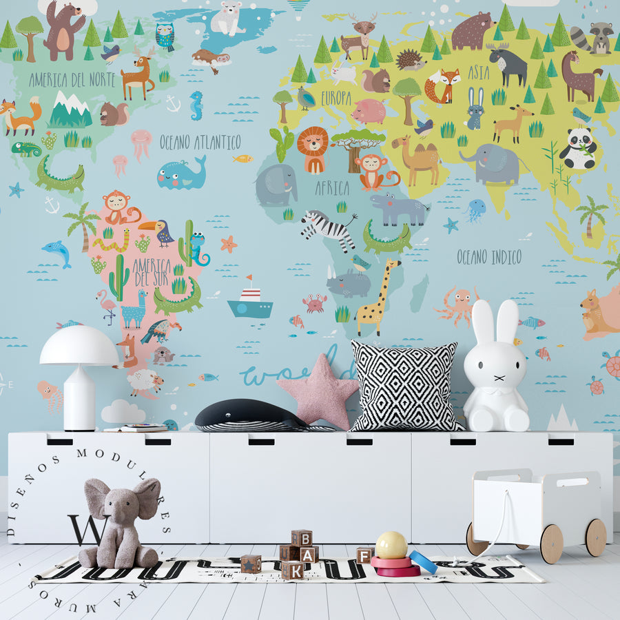 Color Animals Map
