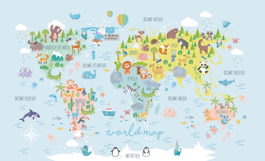 Color Animals Map