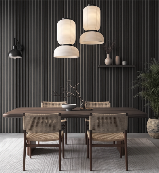 Panel Ranurado Black