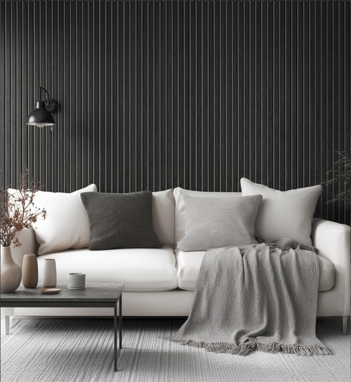 Panel Ranurado Black