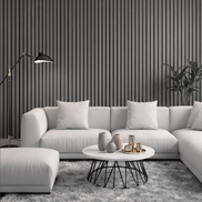Panel Ranurado Grey