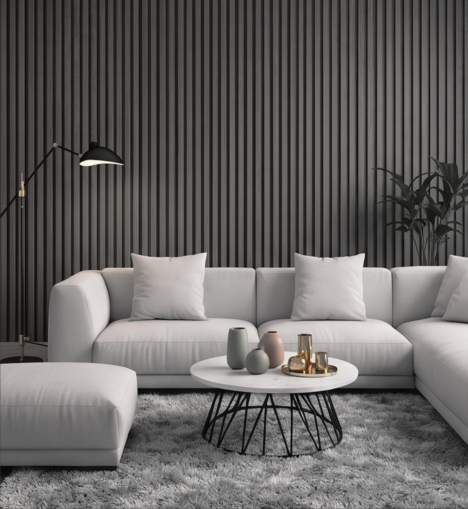Panel Ranurado Grey