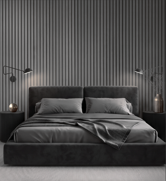 Panel Ranurado Grey