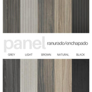 Panel Ranurado Natural