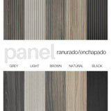 Panel Enchapado Black