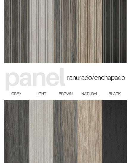 Panel Ranurado Black