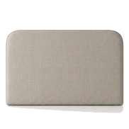 Respaldo de cama Lino Beige — vista frontal