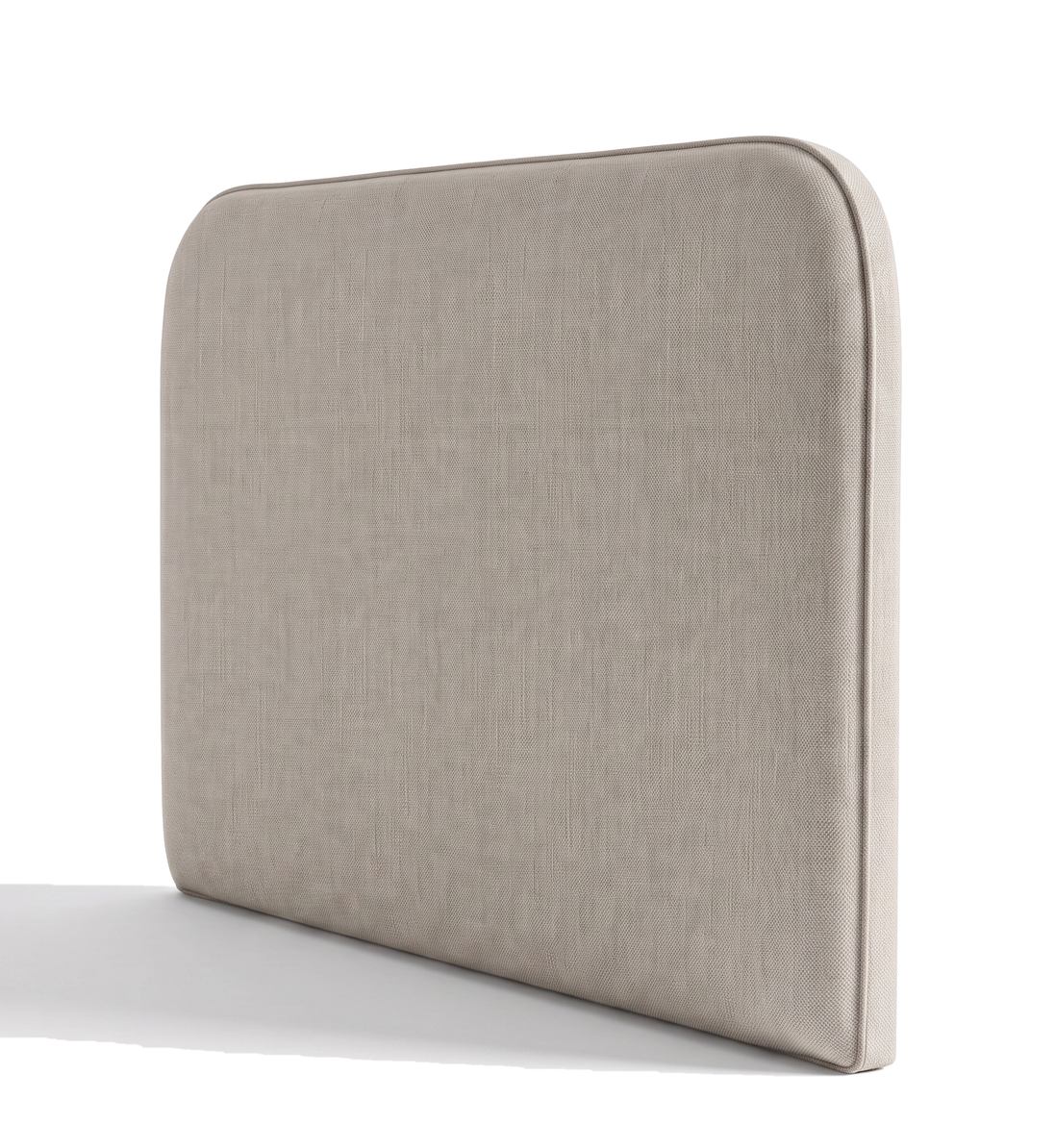 Respaldo de cama Lino Beige — vista lateral
