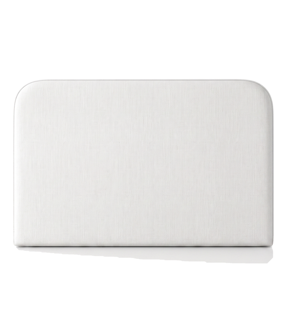 Respaldo de cama Lino Blanco — vista frontal