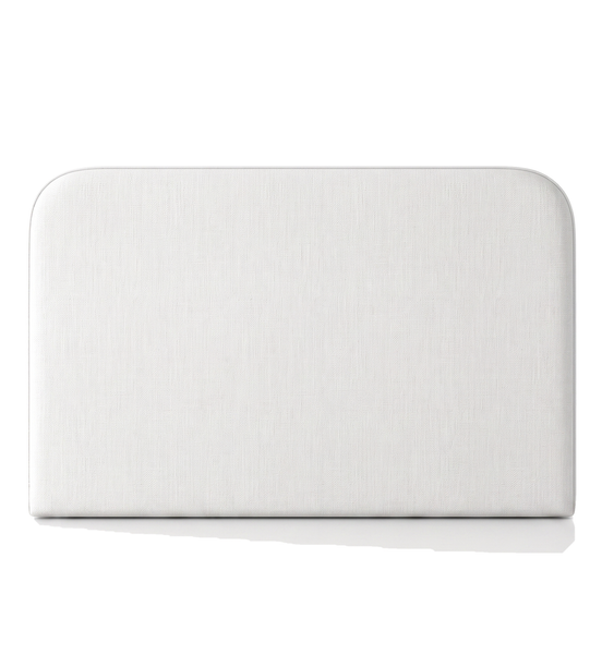 Respaldo de cama Lino Blanco — vista frontal