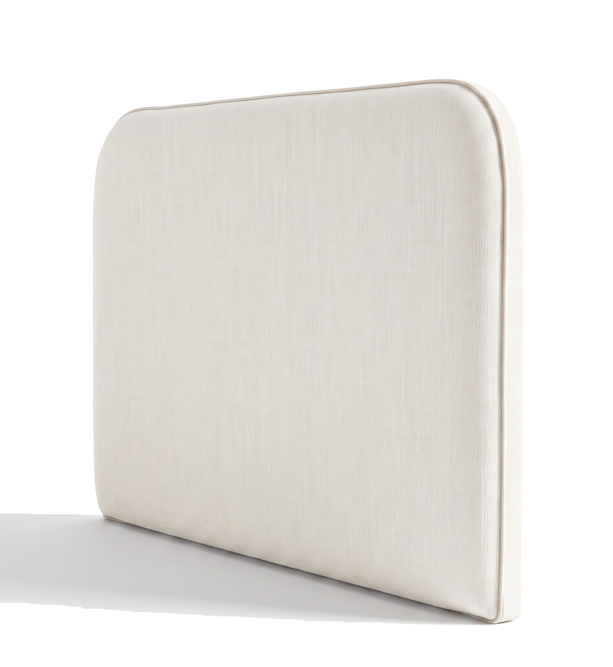Respaldo de cama Lino Blanco — vista lateral