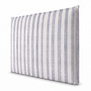 Respaldo de cama recto Linen Stripes Blue — vista lateral