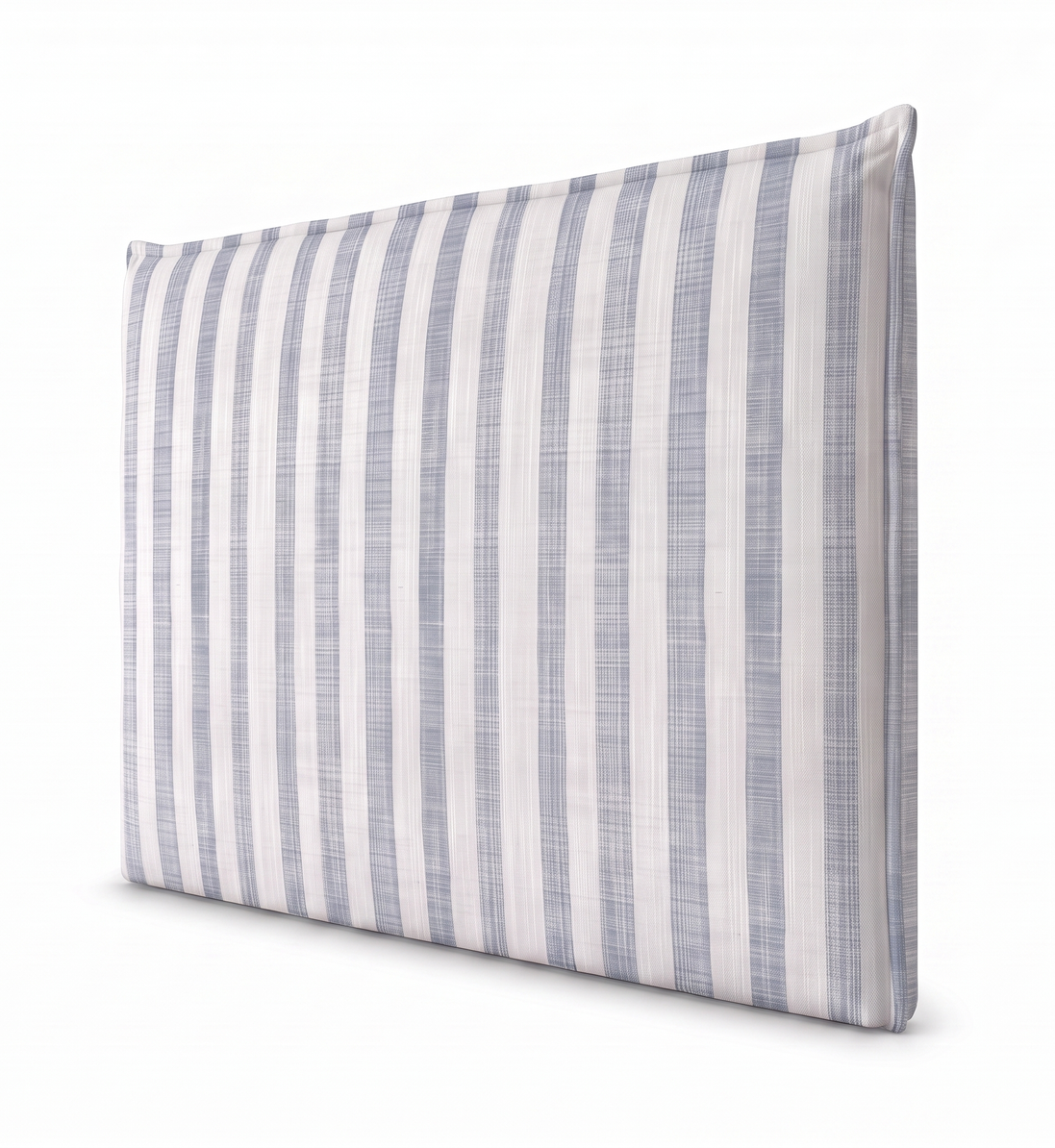 Respaldo de cama recto Linen Stripes Blue — vista lateral