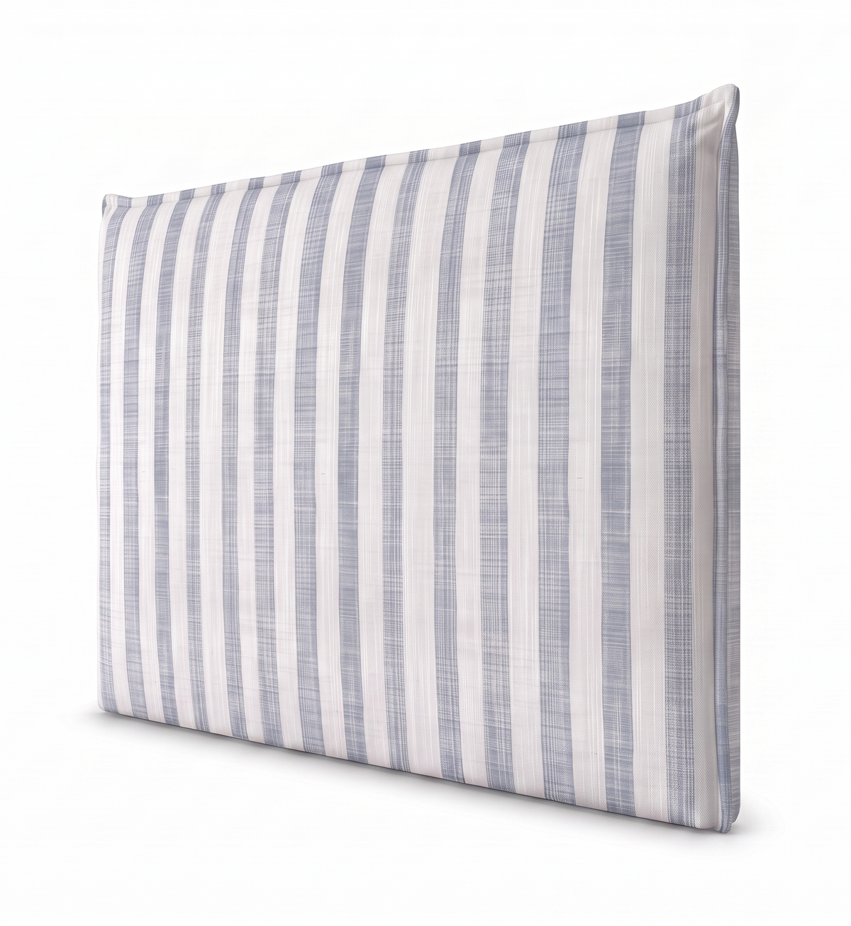 Respaldo de cama recto Linen Stripes Blue — vista lateral