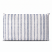 Respaldo de cama recto Linen Stripes Blue — vista frontal