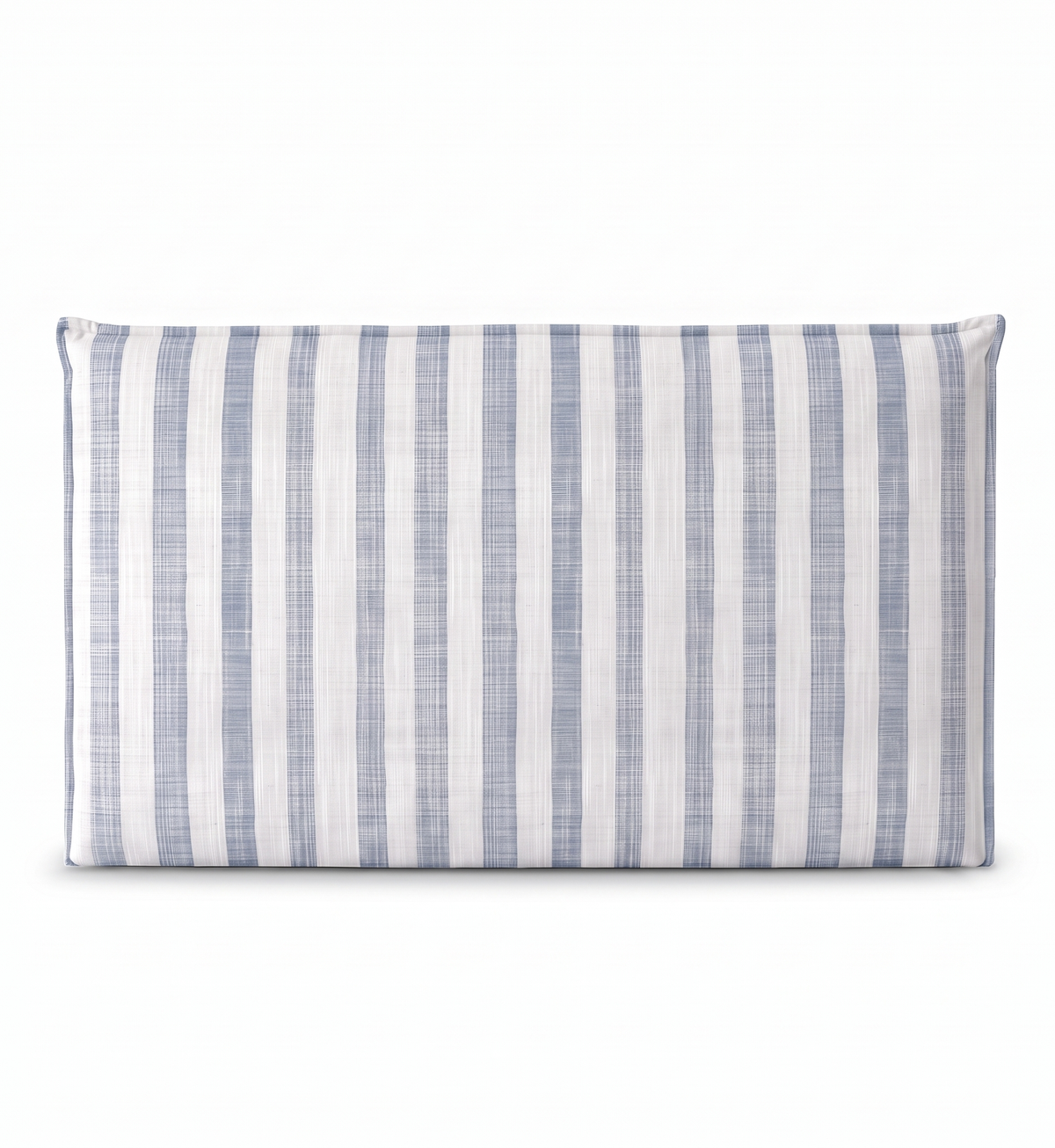 Respaldo de cama recto Linen Stripes Blue — vista frontal