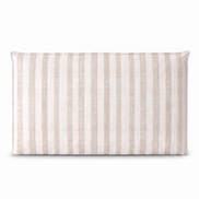 Respaldo de cama recto Linen Stripes Beige — vista frontal