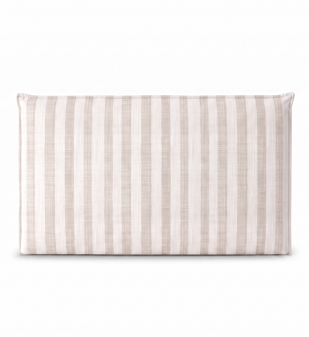 Respaldo de cama recto Linen Stripes Beige — vista frontal