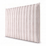 Respaldo de cama recto Linen Stripes Beige — vista lateral