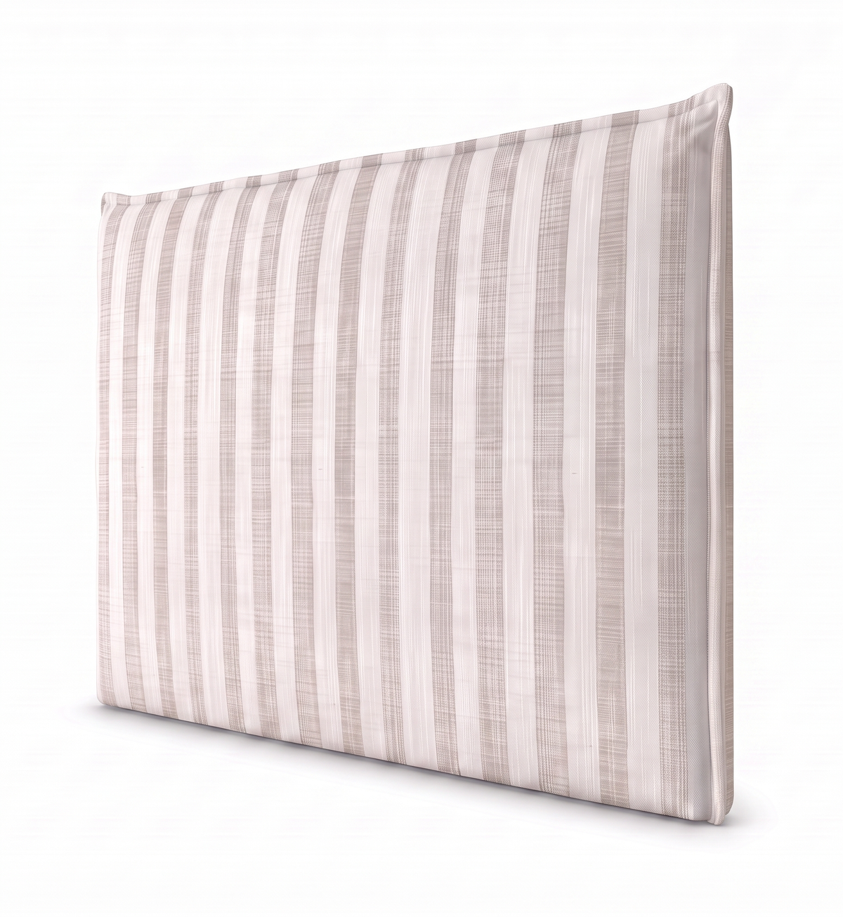Respaldo de cama recto Linen Stripes Beige — vista lateral