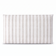 Respaldo de cama recto Linen Stripes Grey — vista frontal