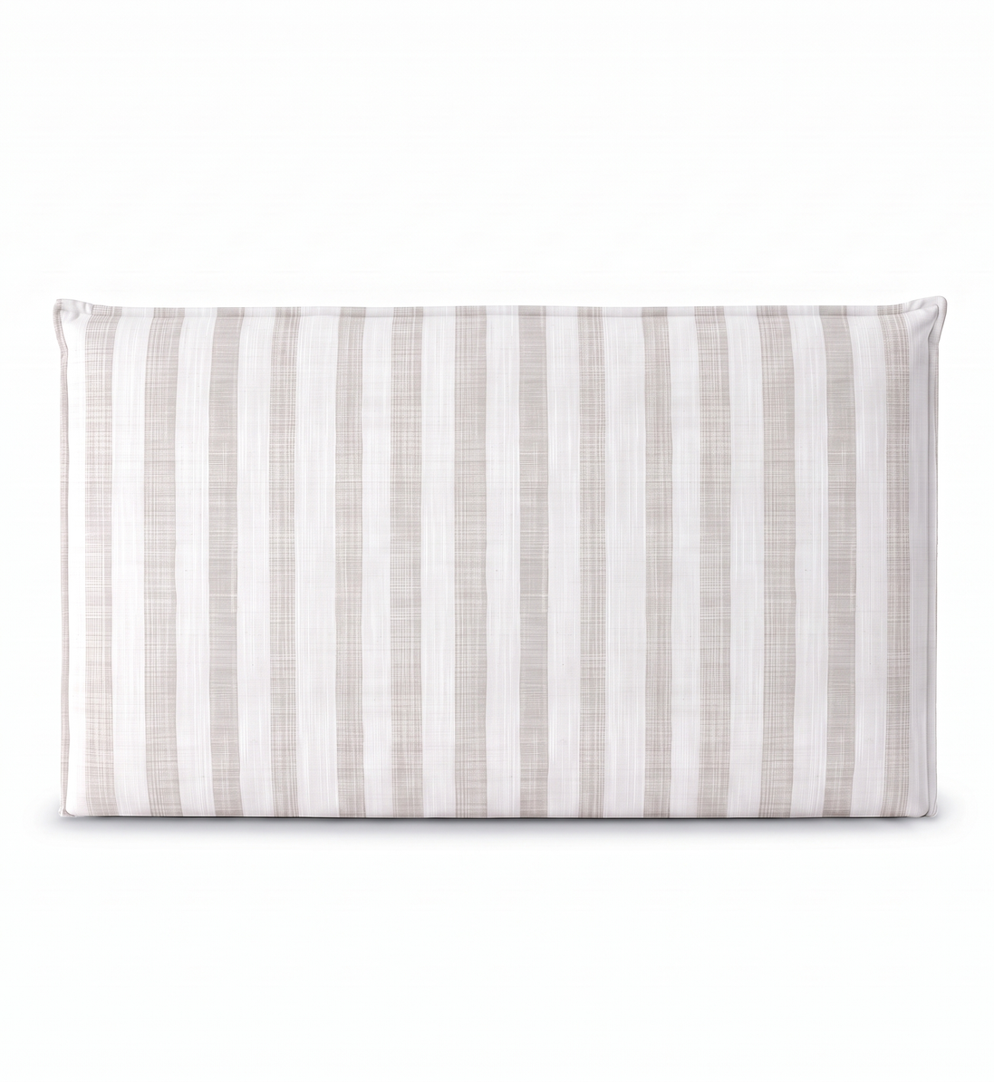 Respaldo de cama recto Linen Stripes Grey — vista frontal