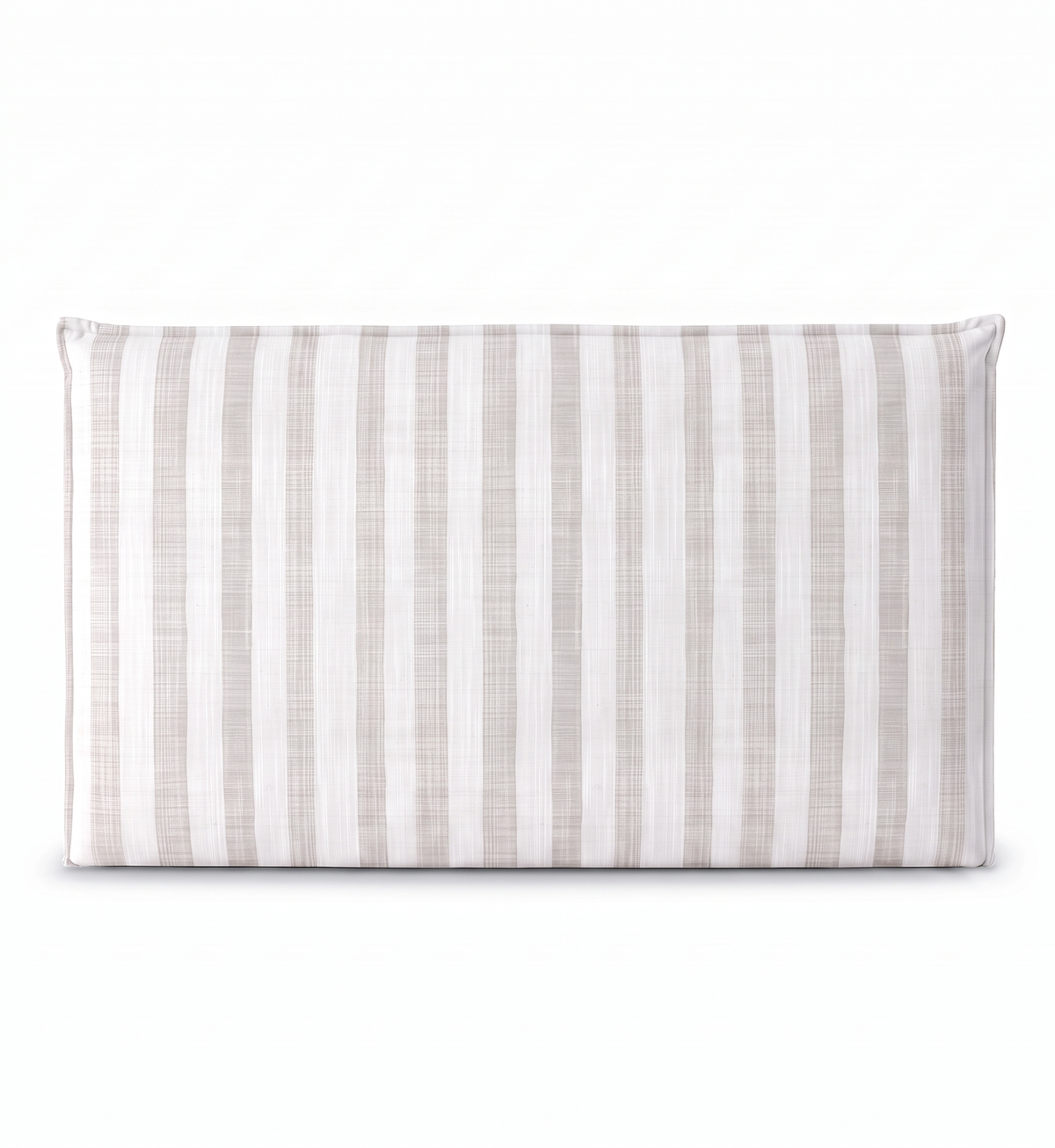 Respaldo de cama recto Linen Stripes Grey — vista frontal