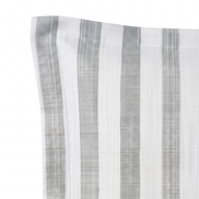 Respaldo de cama recto Linen Stripes Grey — detalle de la tela