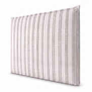 Respaldo de cama recto Linen Stripes Grey — vista lateral