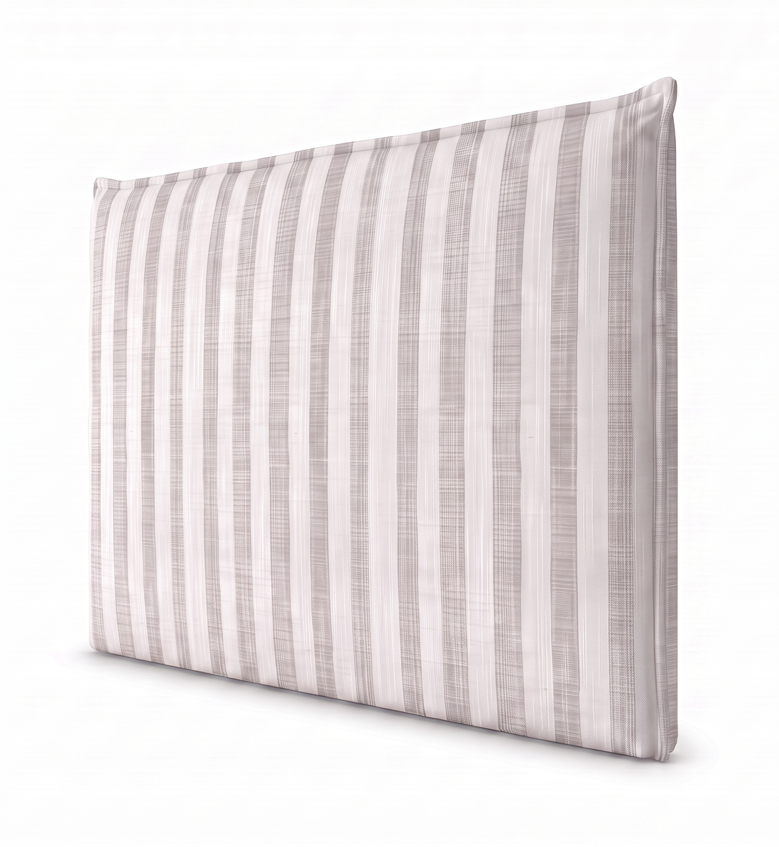 Respaldo de cama recto Linen Stripes Grey — vista lateral