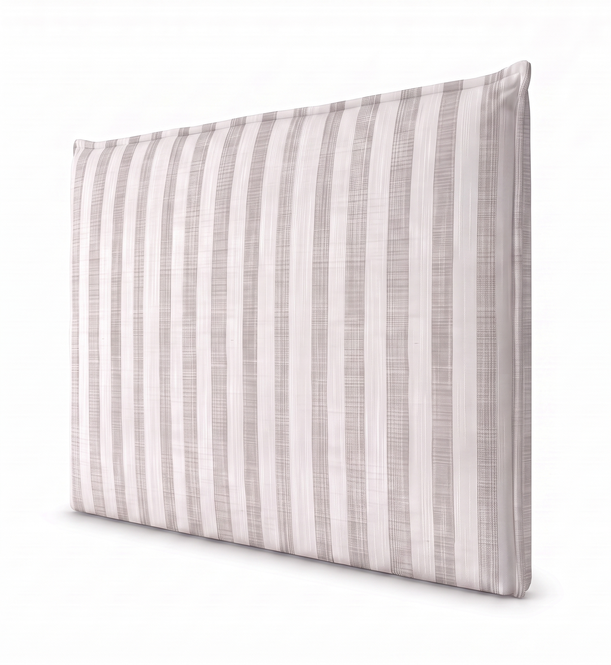 Respaldo de cama recto Linen Stripes Grey — vista lateral