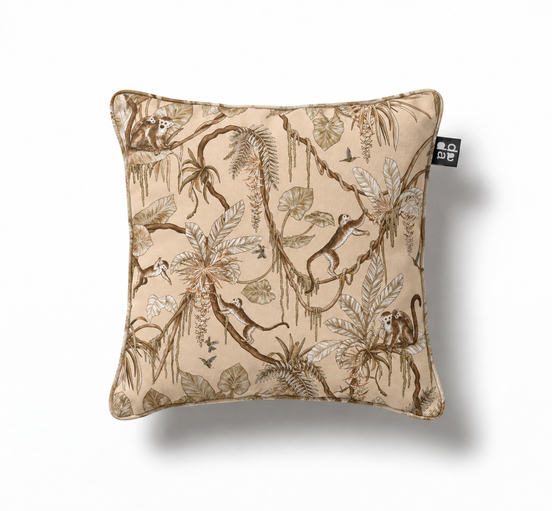 Playful Monkeys Vintage Beige