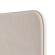 Respaldo de cama Lino Crudo — detalle de la tela