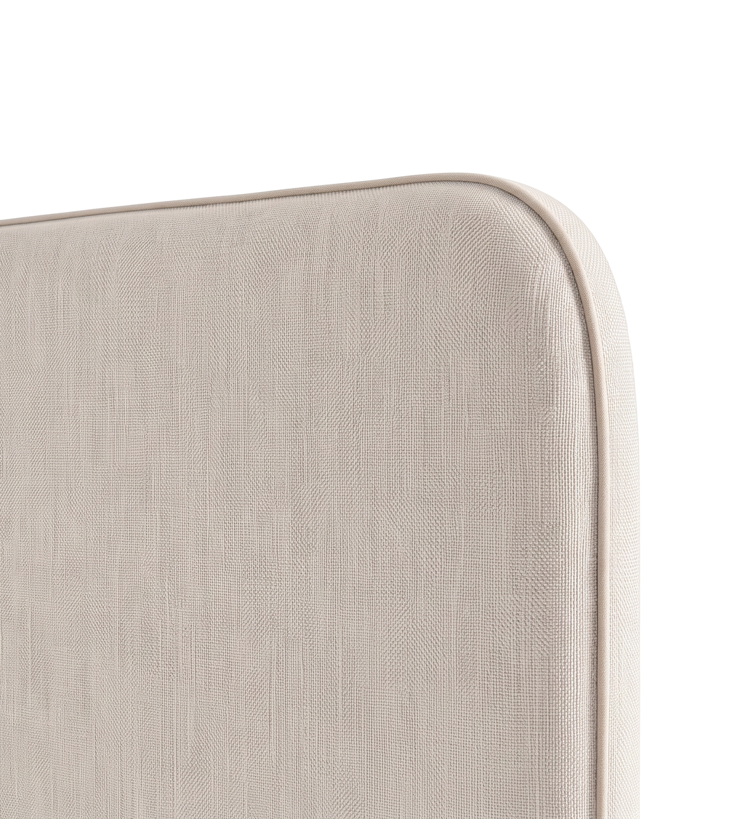 Respaldo de cama Lino Crudo — detalle de la tela