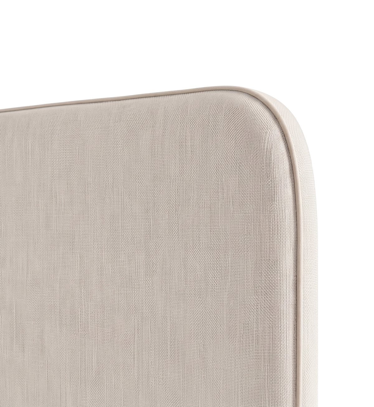Respaldo de cama Lino Crudo — detalle de la tela