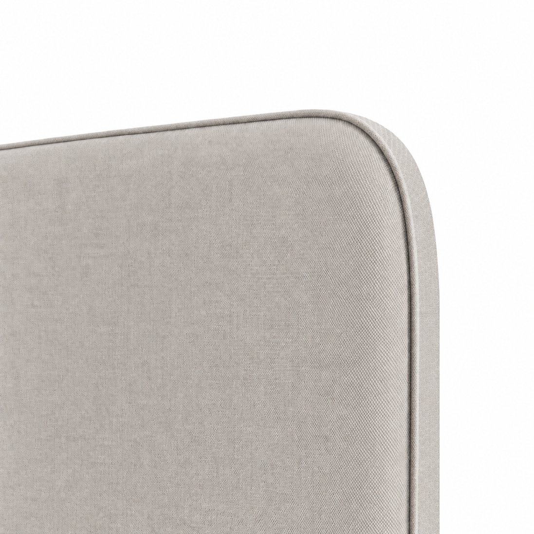 Respaldo de Cama Cuya Gris — detalle de la tela