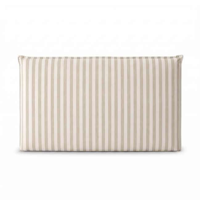 Respaldo de Cama Recto Cuya Lineas Beige — vista frontal