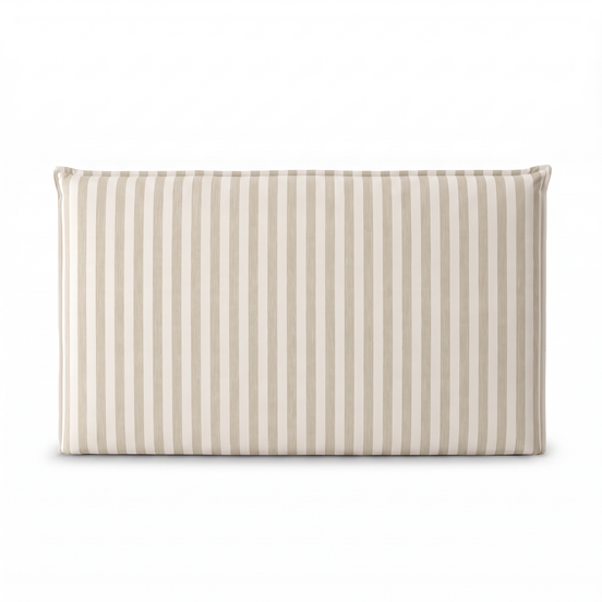 Respaldo de Cama Recto Cuya Lineas Beige — vista frontal