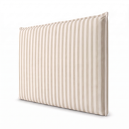 Respaldo de Cama Recto Cuya Lineas Beige — vista lateral