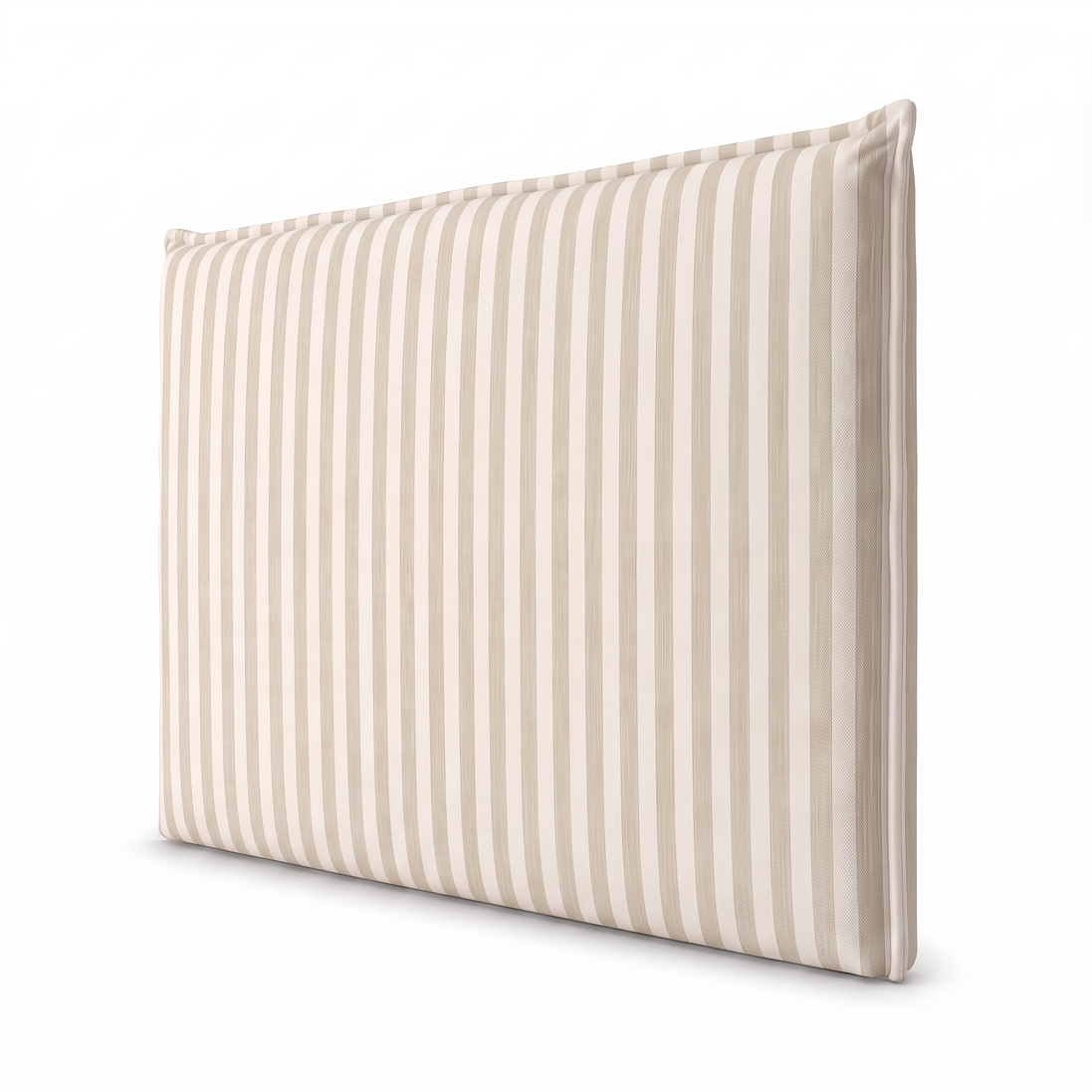 Respaldo de Cama Recto Cuya Lineas Beige — vista lateral