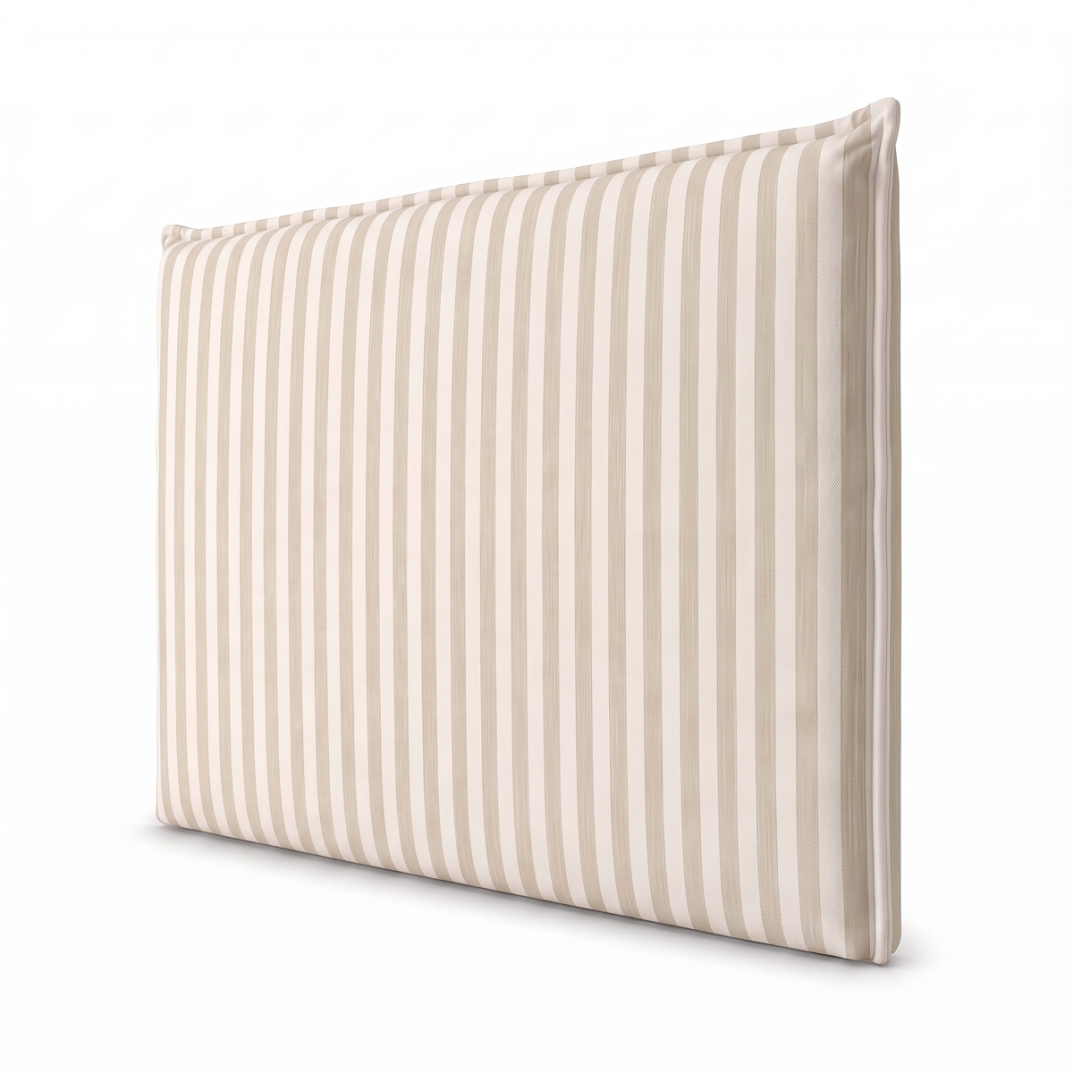 Respaldo de Cama Recto Cuya Lineas Beige — vista lateral