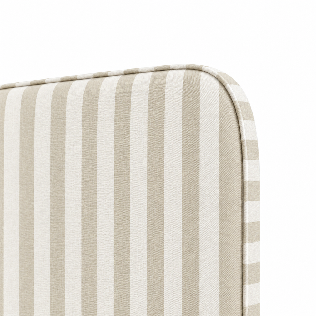 Respaldo de Cama Cuya Lineas Beige — detalle de la tela