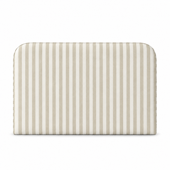 Respaldo de Cama Cuya Lineas Beige — vista frontal