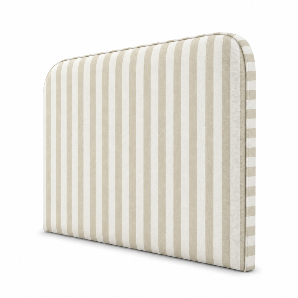 Respaldo de Cama Cuya Lineas Beige — vista lateral