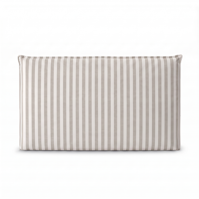 Respaldo de Cama Recto Cuya Lineas Gris — vista frontal