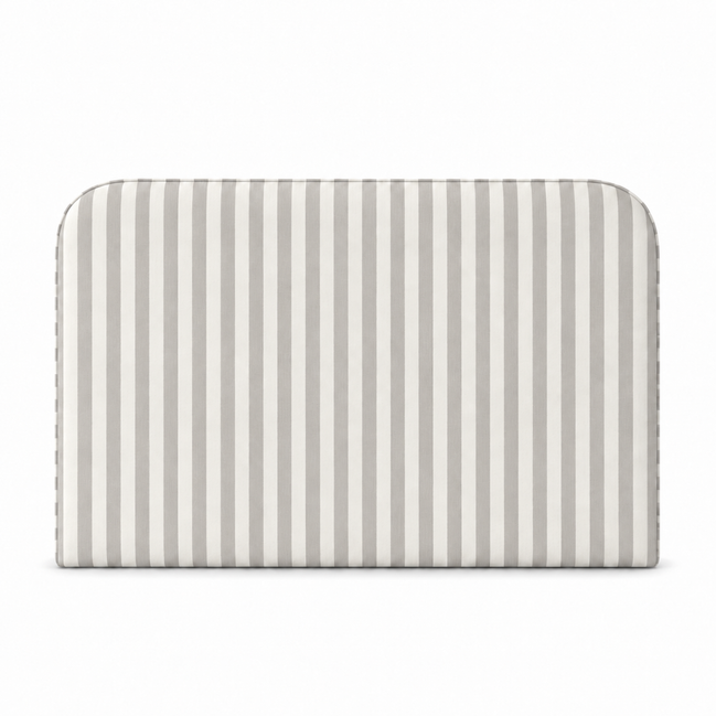 Respaldo de Cama Cuya Lineas Gris — vista frontal