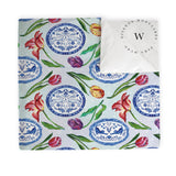 Blue Plates & Tulips