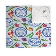 Blue Plates & Tulips