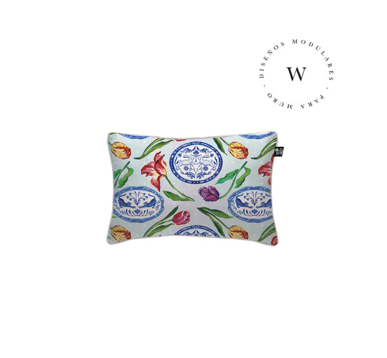 Funda Plumón Blue Plates & Tulips King