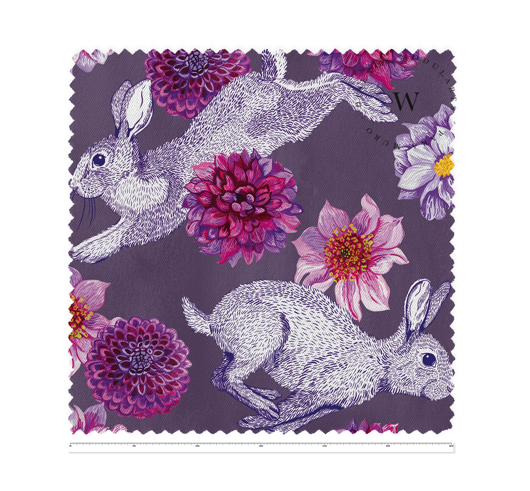 Bunnies & Dahlias